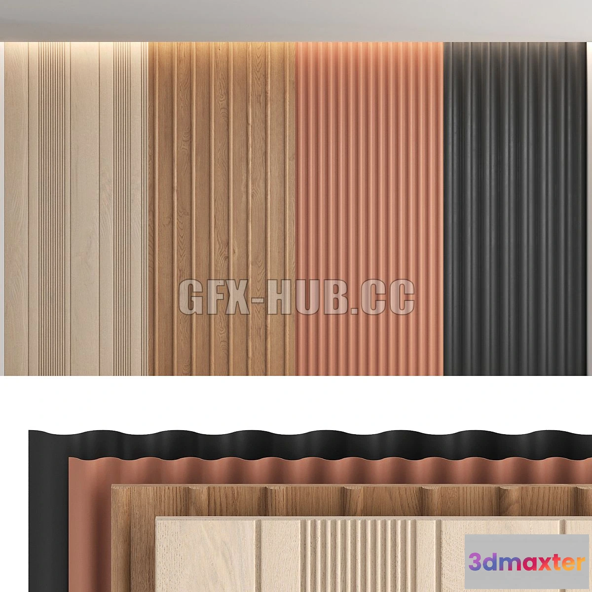 1543799 - Wood panels_set3 3D Max