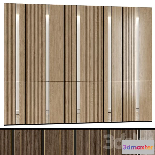 1544133 - Modular wall panels in a modern minimalist style 5 3D Max