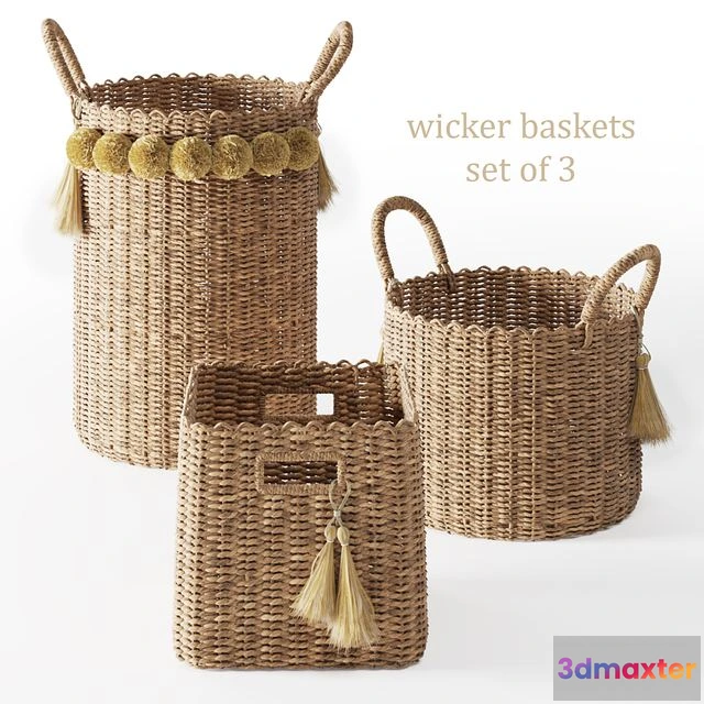 1544551 - Serena & Lily Big Sur Baskets 3D Max