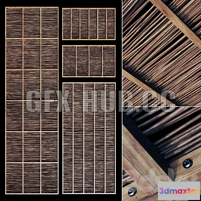 1546623 - Ceiling thin branch crooked n1 3D Max