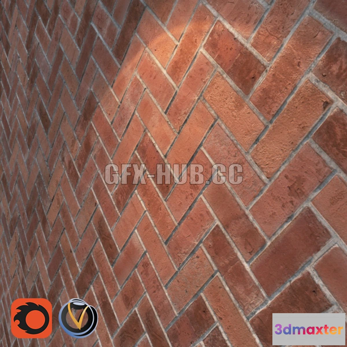1546697 - Masonry herringbone 3D Max