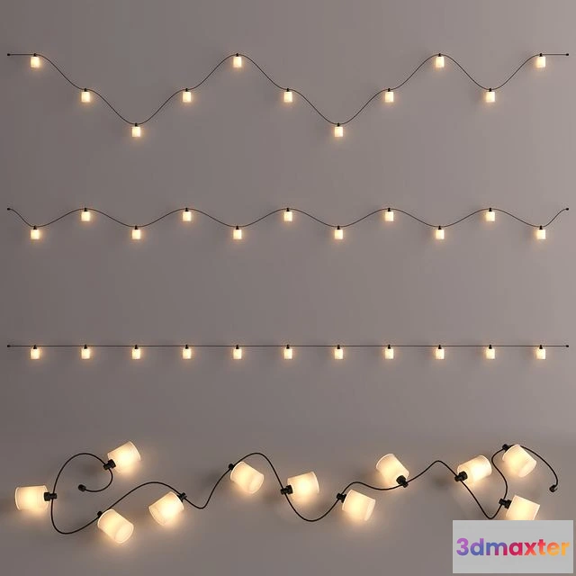 1547225 - Editable garland barrel 3D Max