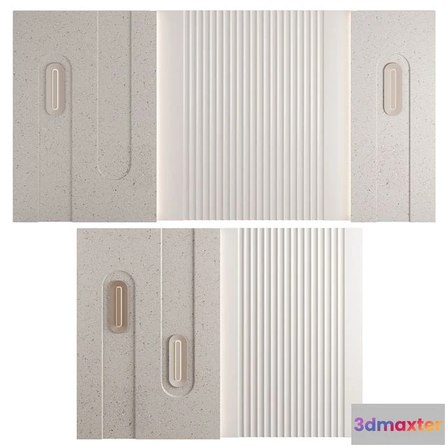 1548669 - Decorative Wall Panel Set №1 3D Max