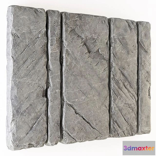 1555839 - Slab stone wall n2 3D Max