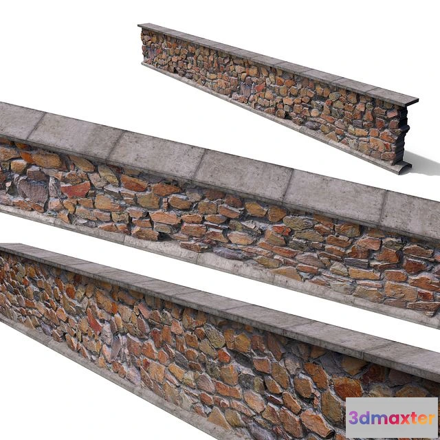 1560324 - Stone wall 002 3D Max