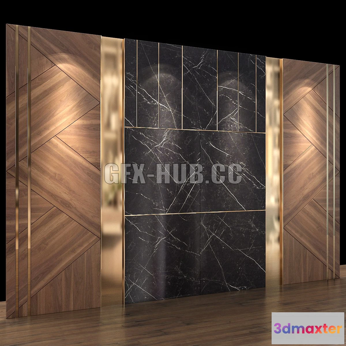 1564474 - Wall Panel No 79 3D Max