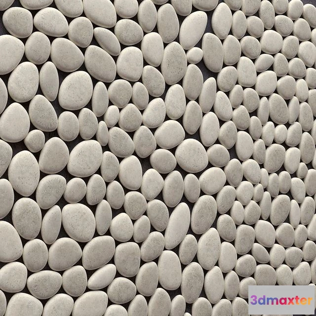 1564702 - Panel of pebbles 3D Max