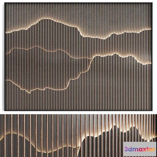 1565402 - Decorative Wall Panel N9 3D Max