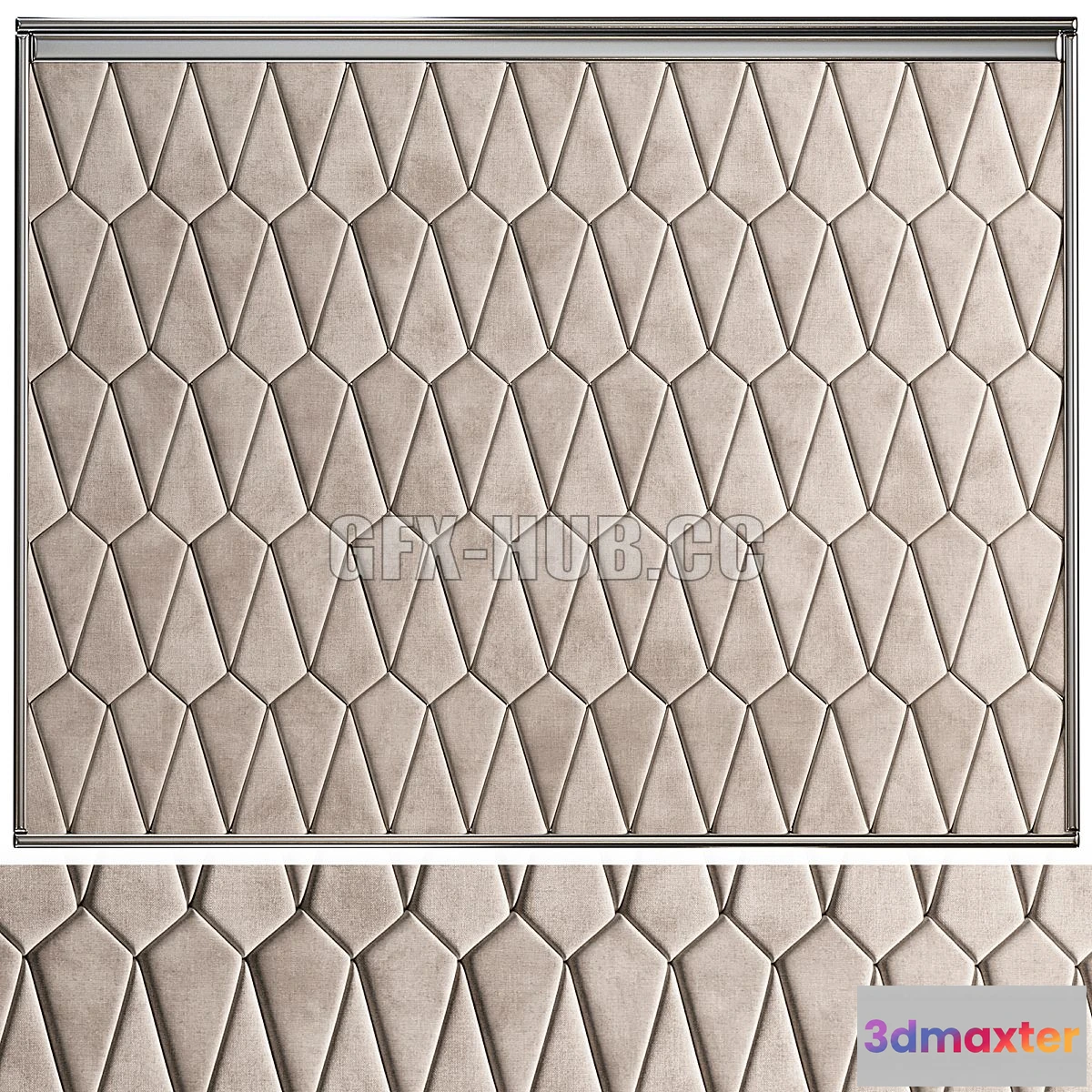 1565706 - Decorative wall panel №6 3D Max
