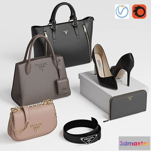 1567558 - Prada bags 3D Max