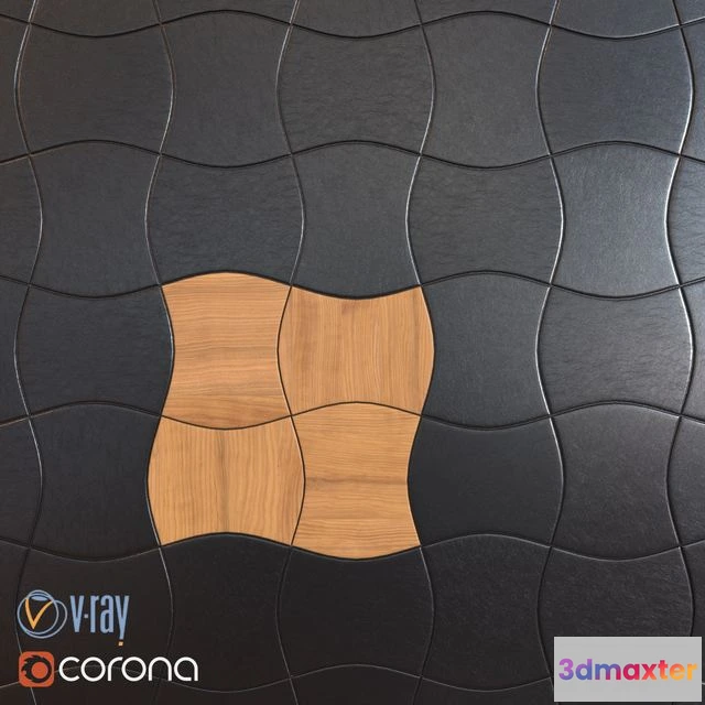 1567810 - 3D panel Wave 3D Max