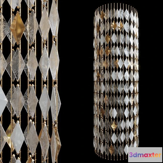 1568798 - Decorative partition-screen Vargov Design (radius) 3D Max