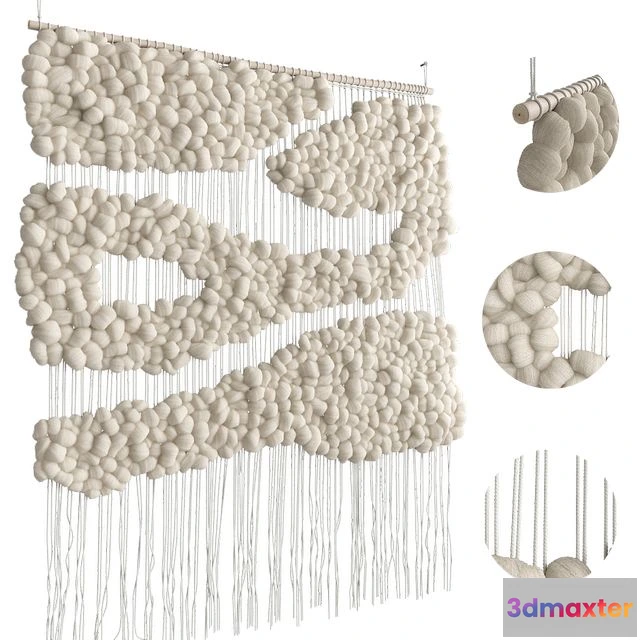 1569222 - Tapestry white by Helen Loom 3D Max