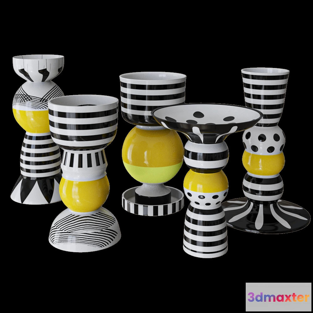 1601142 - Ceramum - Candlestick “Memphis” 3D Max