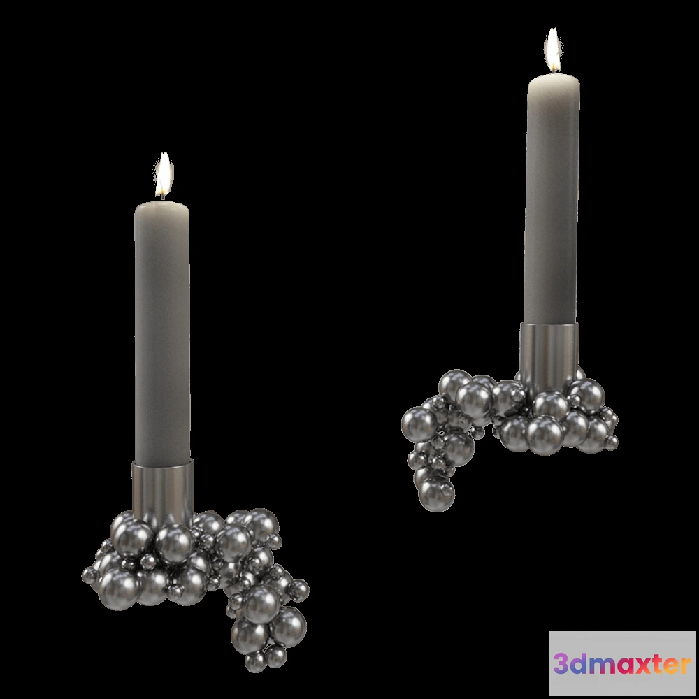 1601186 - Gejst  - Candlelight Molekyl 1 chrome 3D Max