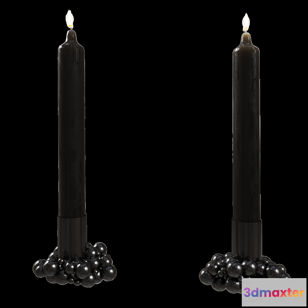 1601192 - Gejst  - Candle light Molekyl 1 black 3D Max