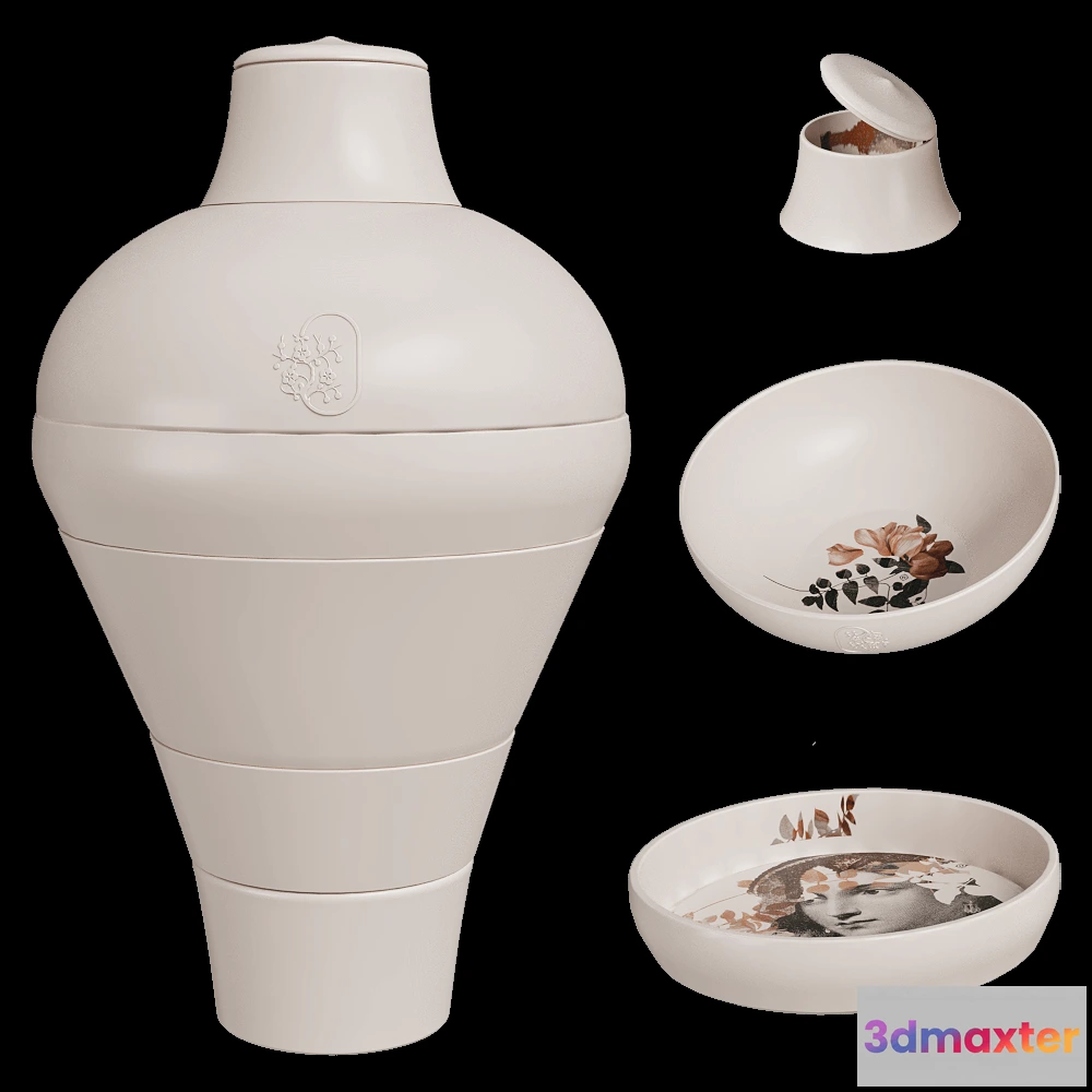 1601214 - ibride - Stackable Cookware Set Ming Alhambra 3D Max