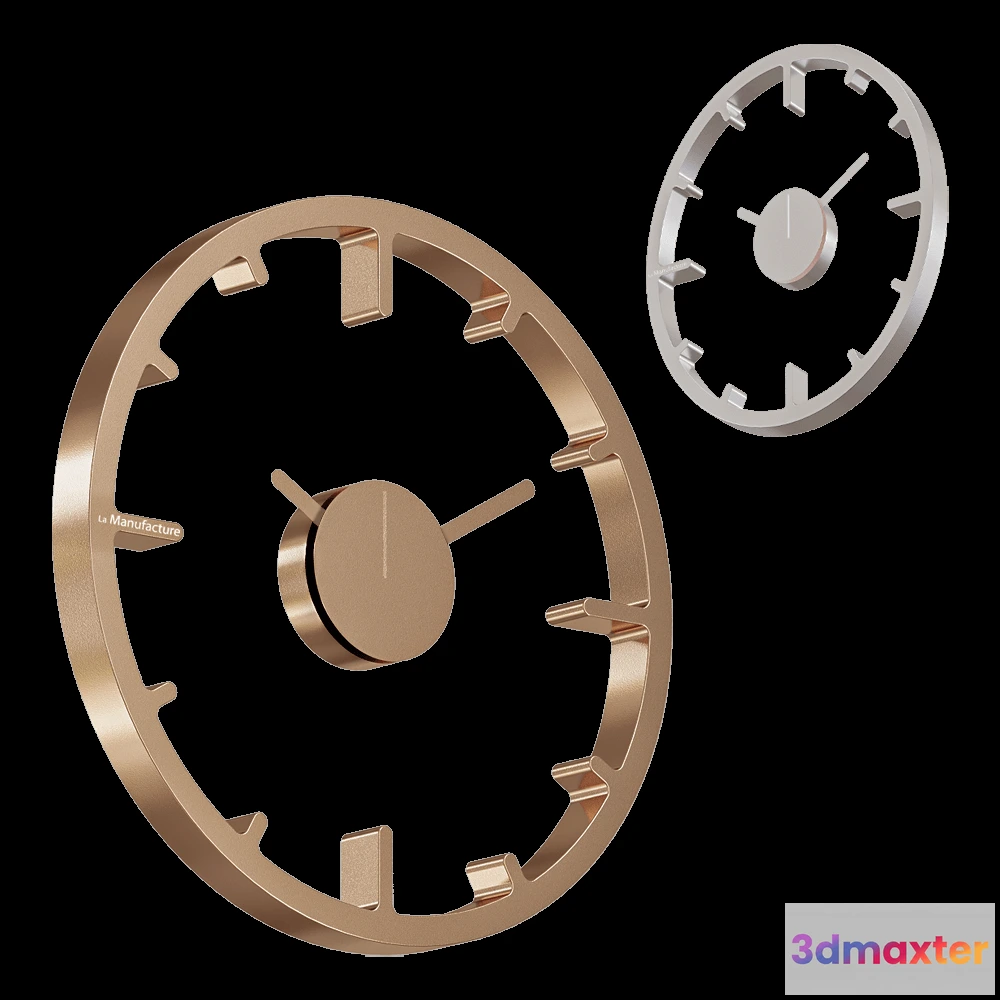 1601222 - La Manufacture - Wall clock Real 3D Max