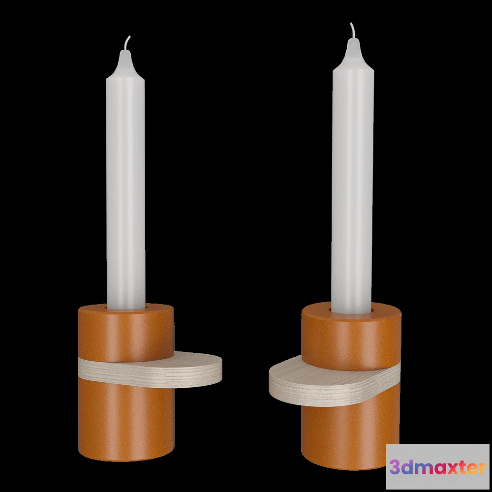 1601272 - Pluskouple - Candle holder Heavy Cream 3D Max
