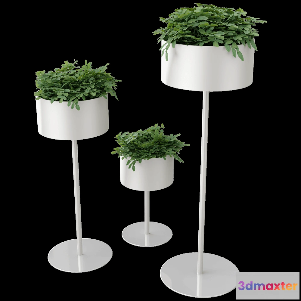 1601308 - Systemtronic - Plant pots Green Cloud 3D Max