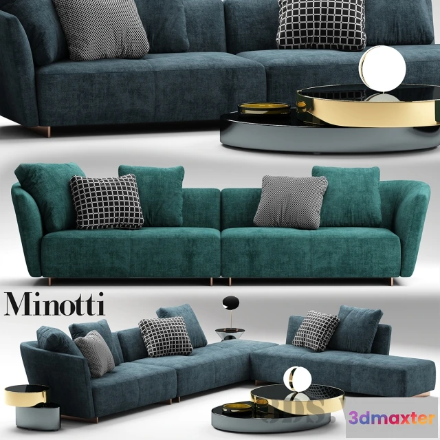1601358 - decoration - Sofa Minnoti Lounge 3D Max