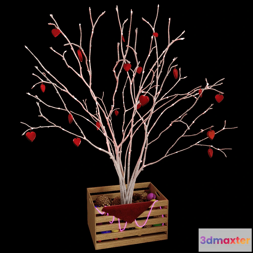1601380 - decoration - Valentine’s Tree 3D Max