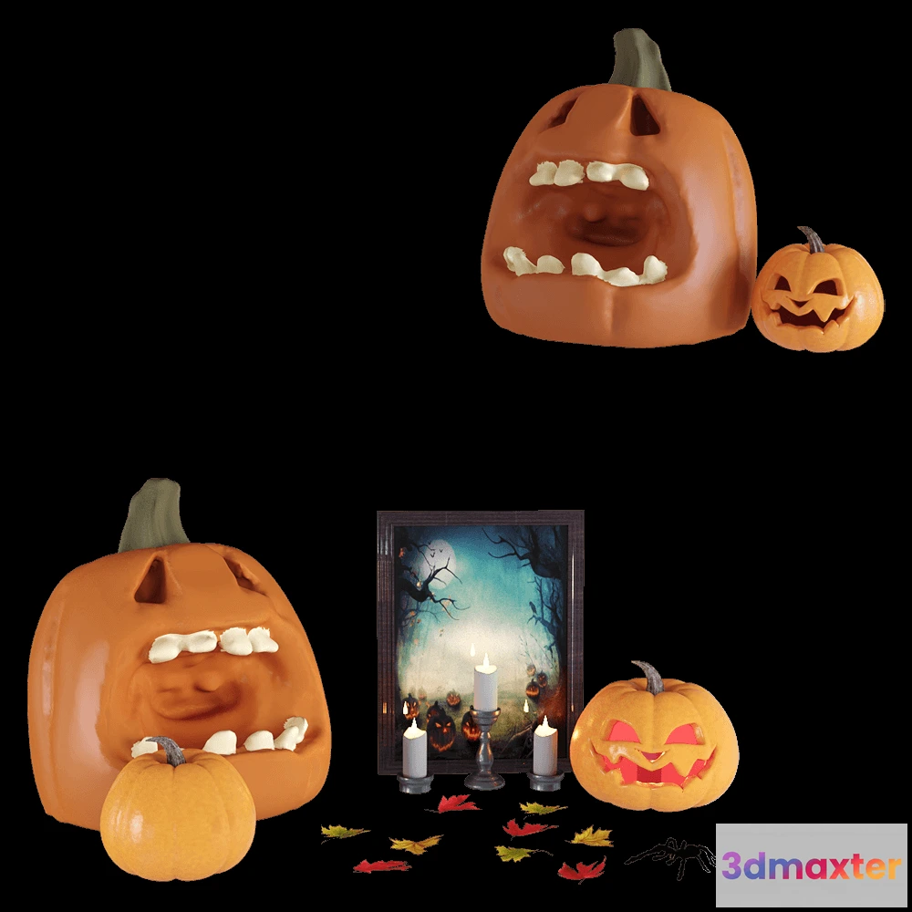 1601386 - decoration - Halloween set 3D Max