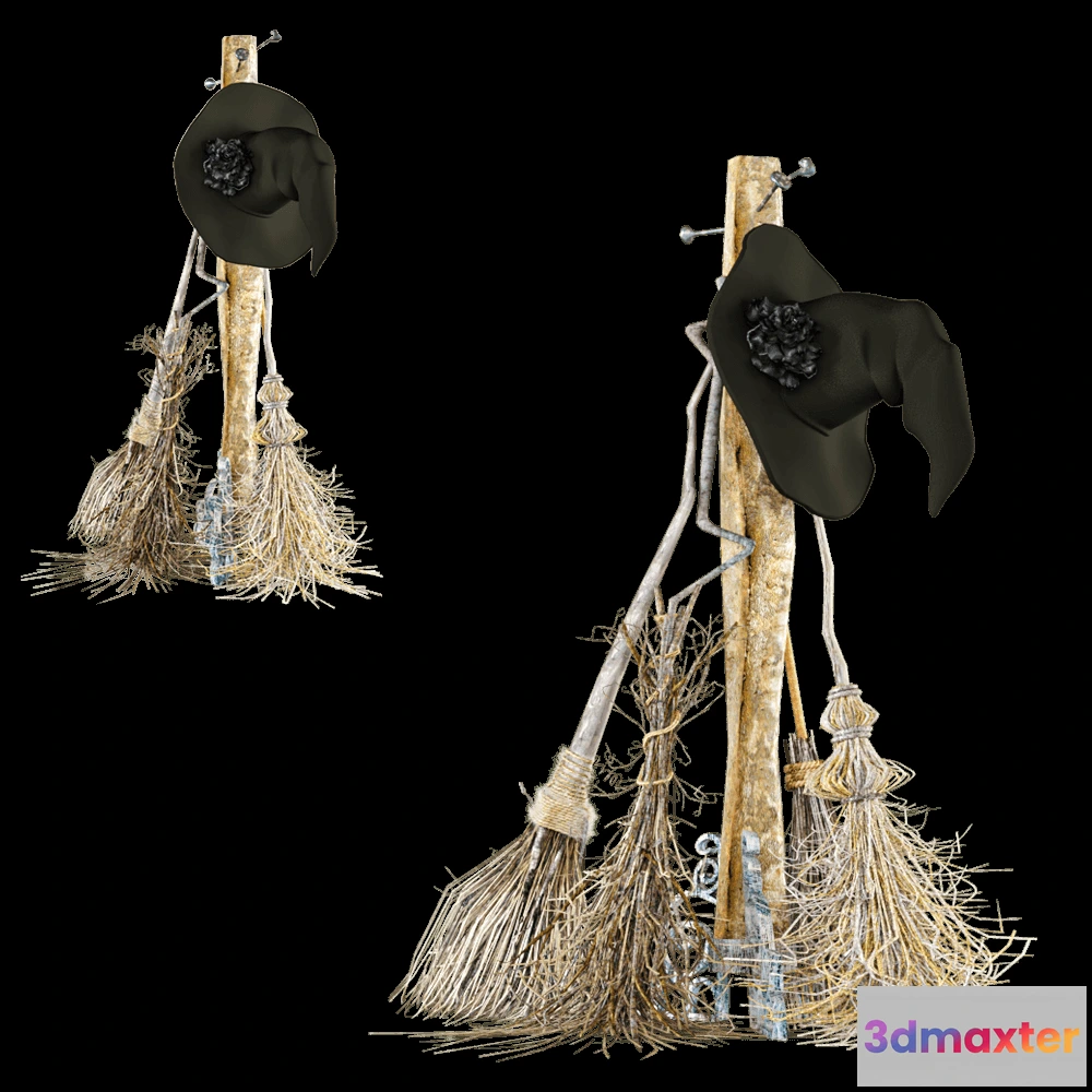 1601392 - decoration - Halloween witch set 3D Max