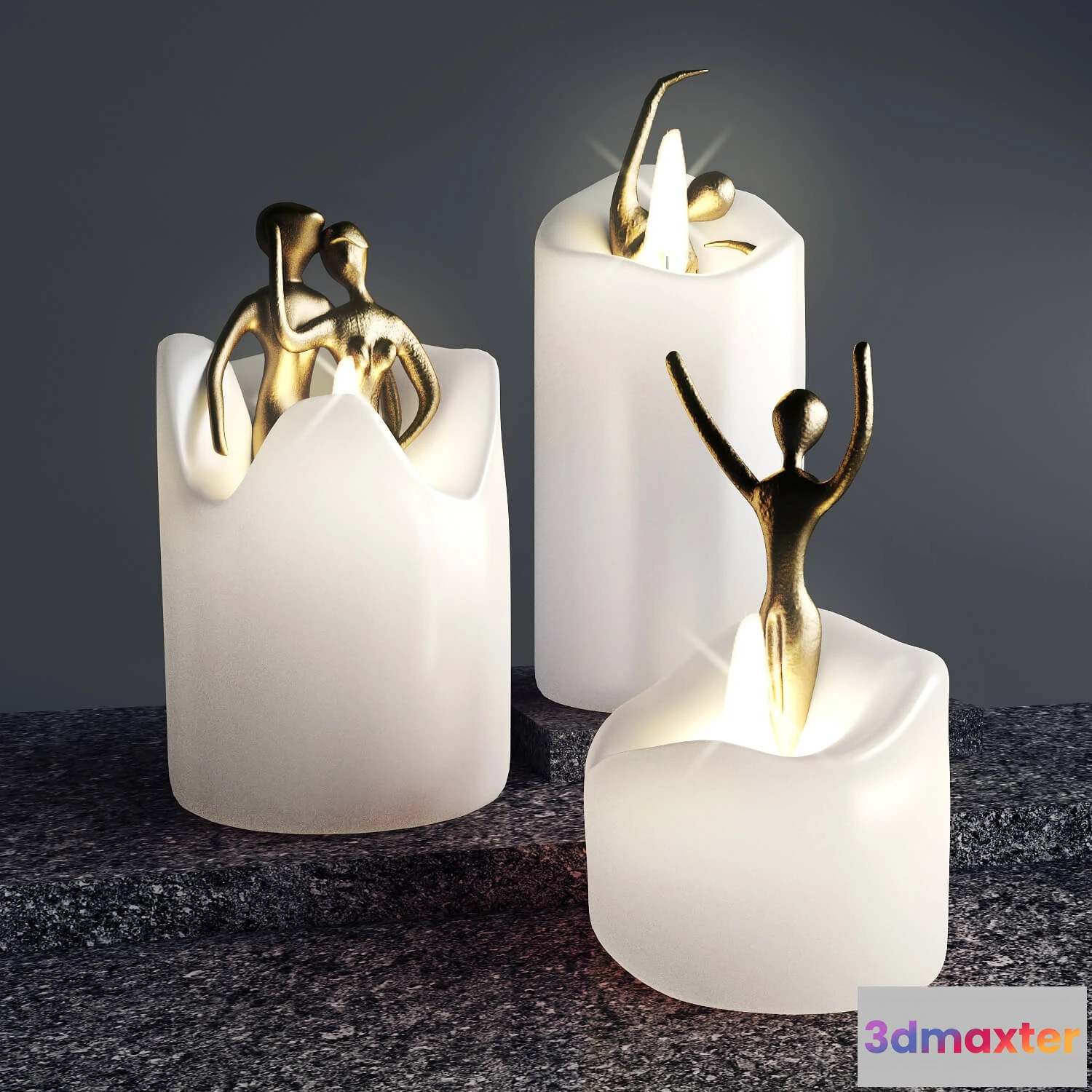 1601522 - decoration - Candles 3D Max