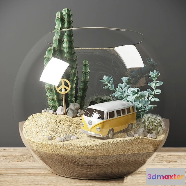 1601556 - decoration - Florarium mini 3D Max
