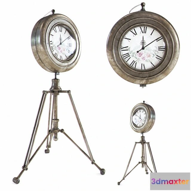 1601582 - decoration - Retro clock 3D Max