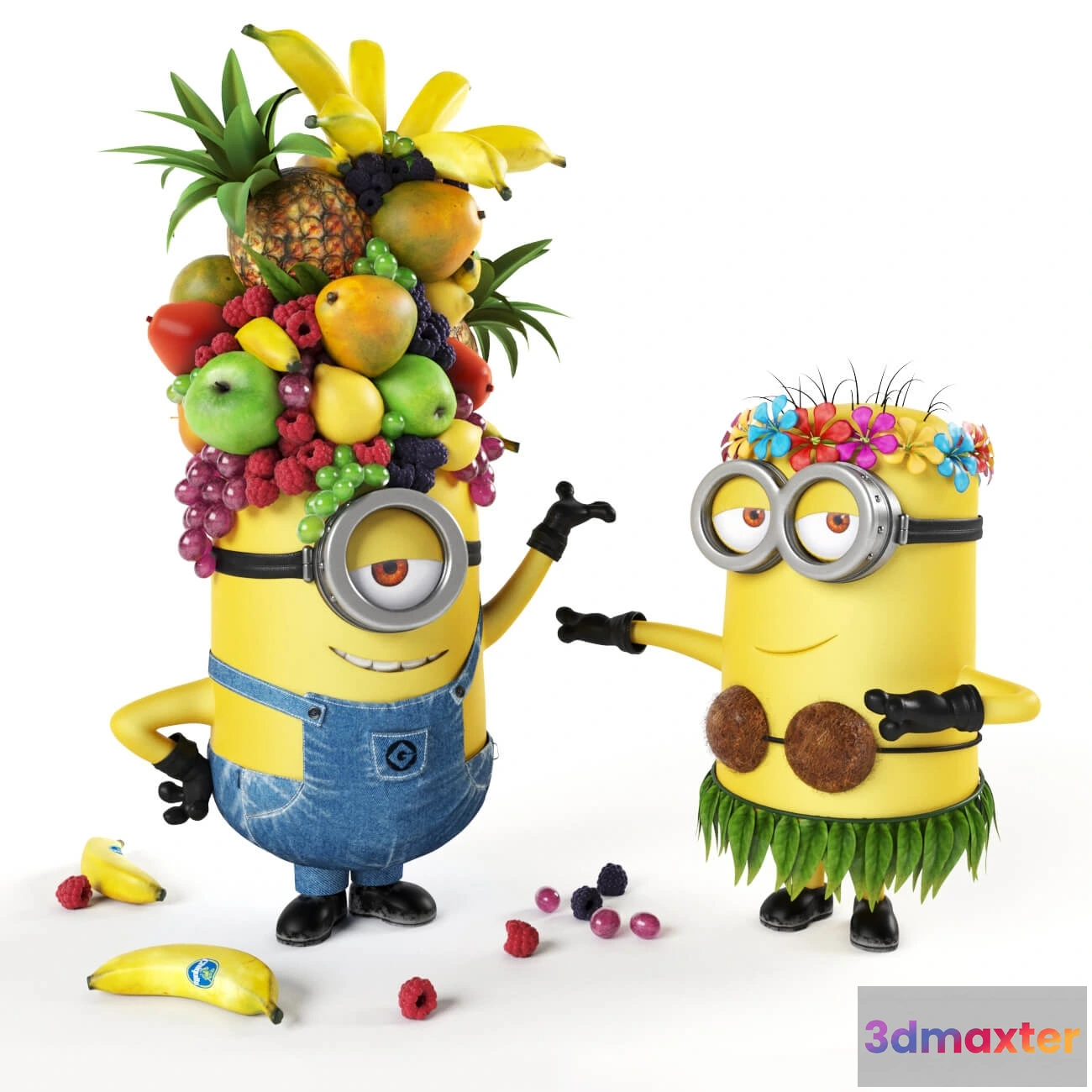 1601608 - decoration - Minions on vacation 3D Max