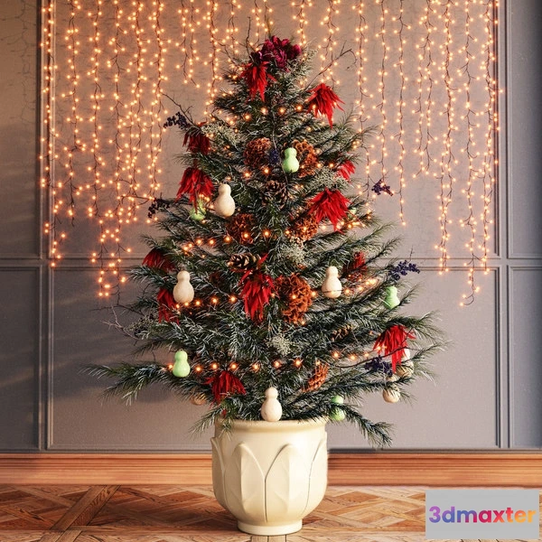 1601612 - decoration - Festive Christmas Tree 3D Max