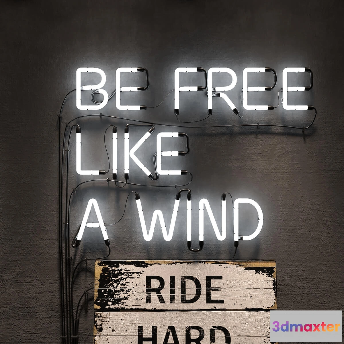 1601616 - decoration - Neon letters Neon Type Font 3D Max