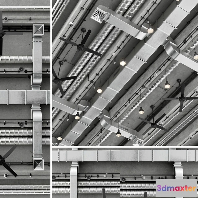 1601626 - decoration - Ceiling ventilation 1 3D Max