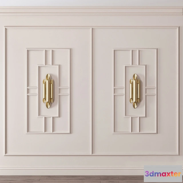 1601634 - decoration - Wall molding 6 3D Max