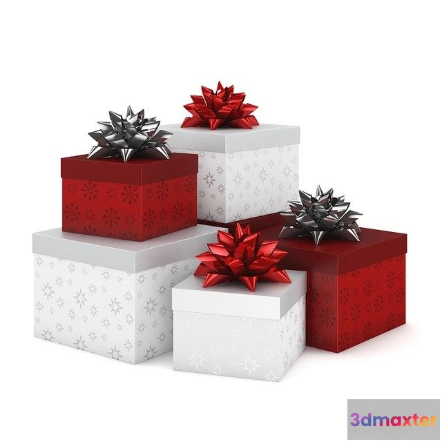 1601676 - decoration - Several Boxes with Gifts 3D Max