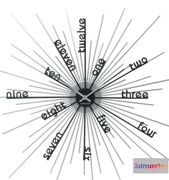 1601698 - decoration - Wall clock Karlsonnn 3D Max