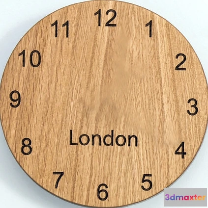 1601708 - decoration - Wall clock 19 3D Max