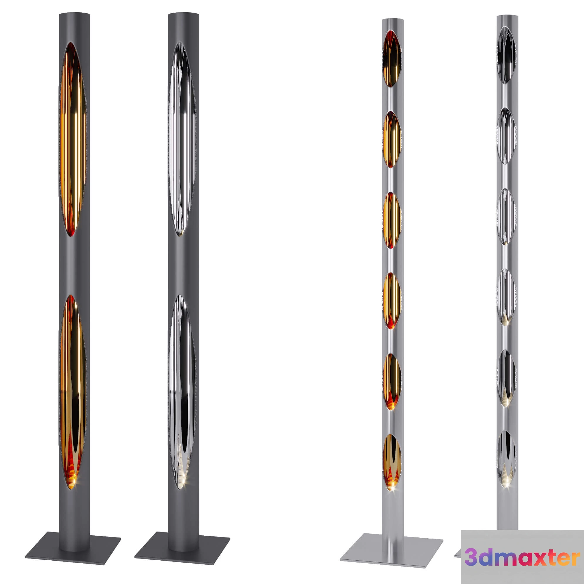 1601712 - decoration - Candlesticks candlelight 3D Max