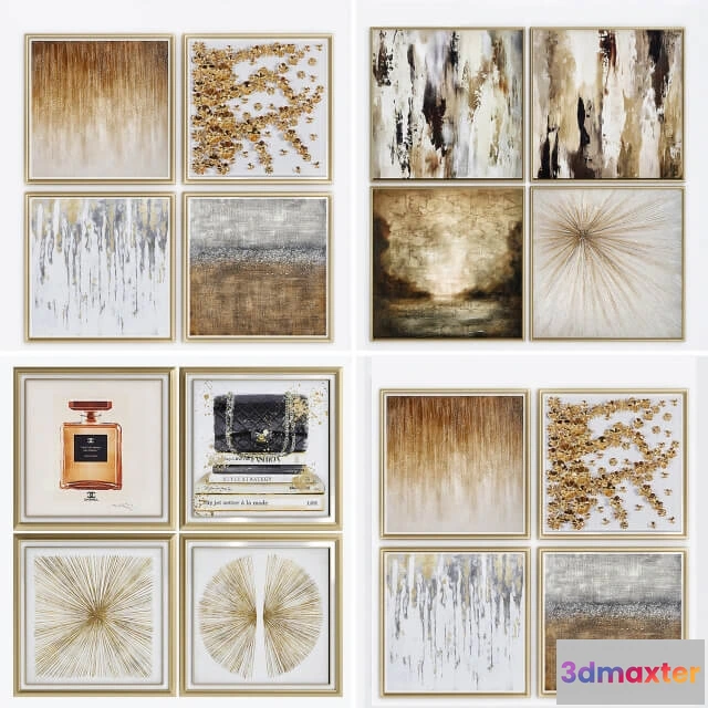 1601750 - decoration - Art Gold decor frame 3D Max