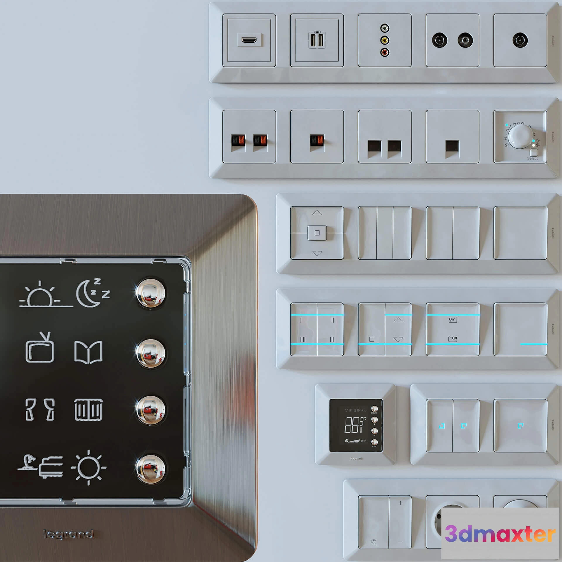 1601776 - decoration - Legrand Valena Life 3D Max