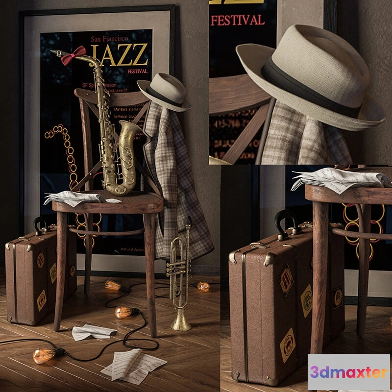 1601798 - decoration - Saxophone 3D Max