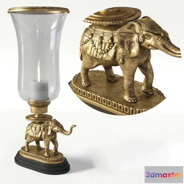 1601830 - decoration - Hurricane Elephant Eichholtz decorative object 3D Max