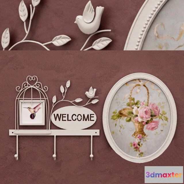 1601882 - decoration - frame welcome 3D Max