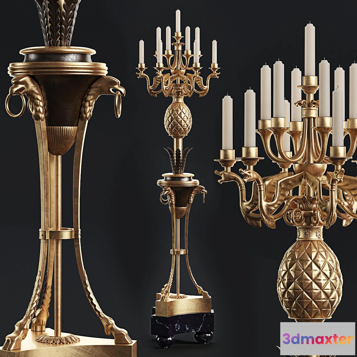 1601942 - decoration - Candlestick 88 3D Max