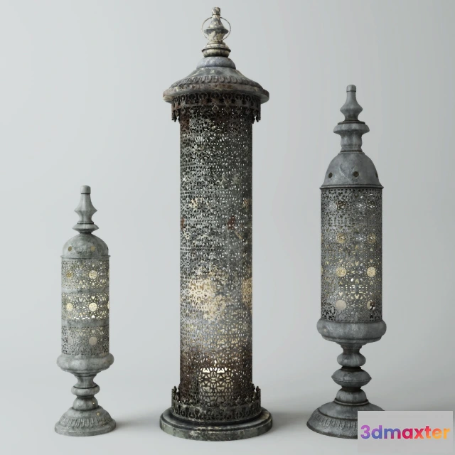 1601996 - decoration - Cylinder Lanterns 3D Max