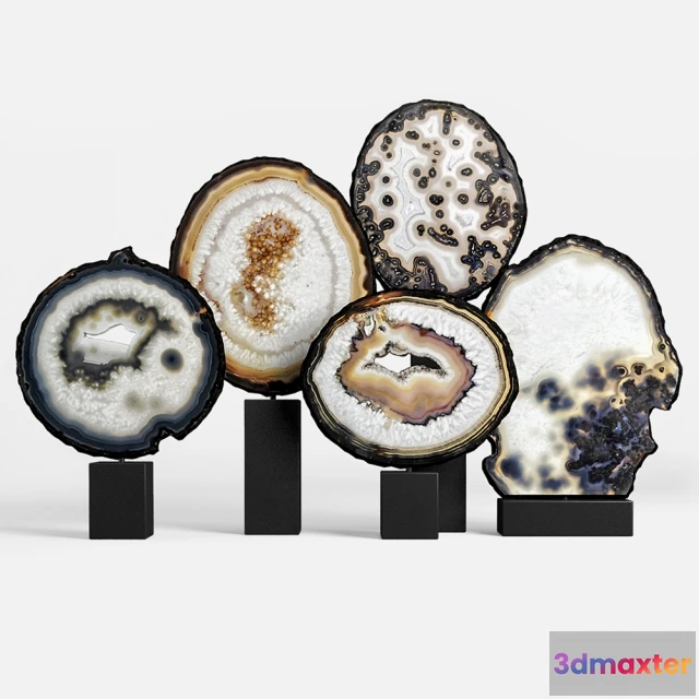 1602016 - decoration - Agate decor set 03 3D Max