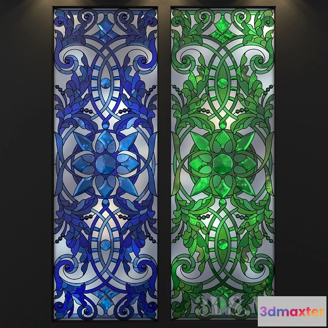 1602094 - decoration - Beautiful Stained Glass 3D Max