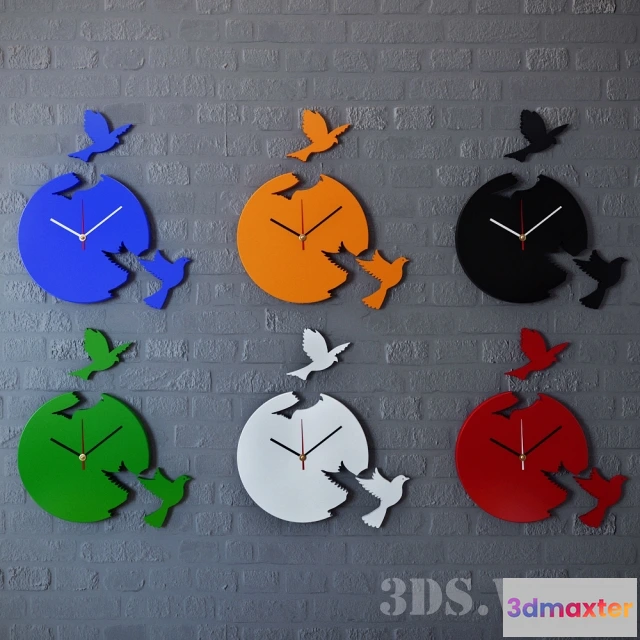 1602096 - decoration - Decorative wall clock 3D Max